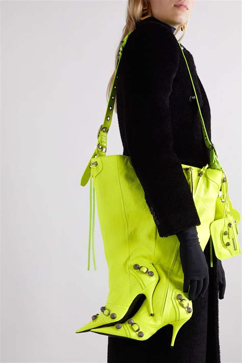 balenciaga boot bag.